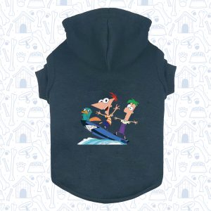 Hoodie Capota Mascota Azul Petroleo2 phineas