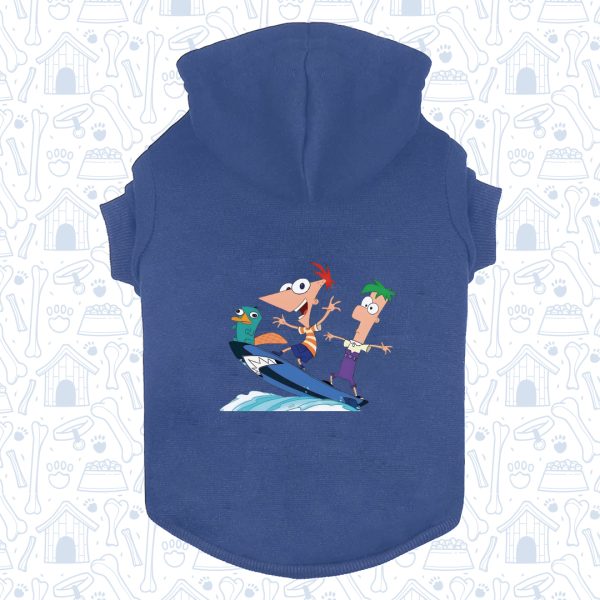 Hoodie Capota Mascota Azul2 phineas