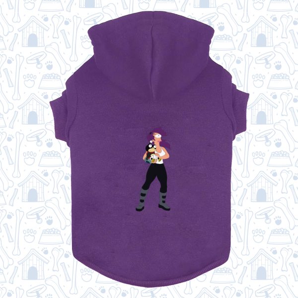 hoodie mascota futurama morado 2