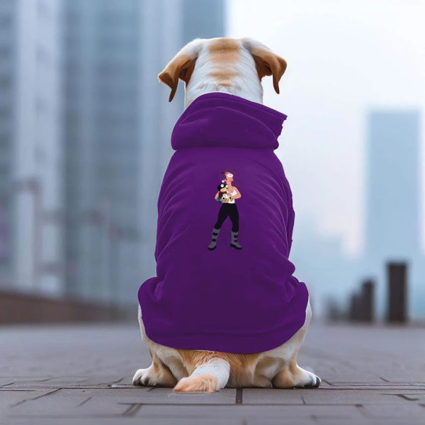 hoodie mascota futurama morado