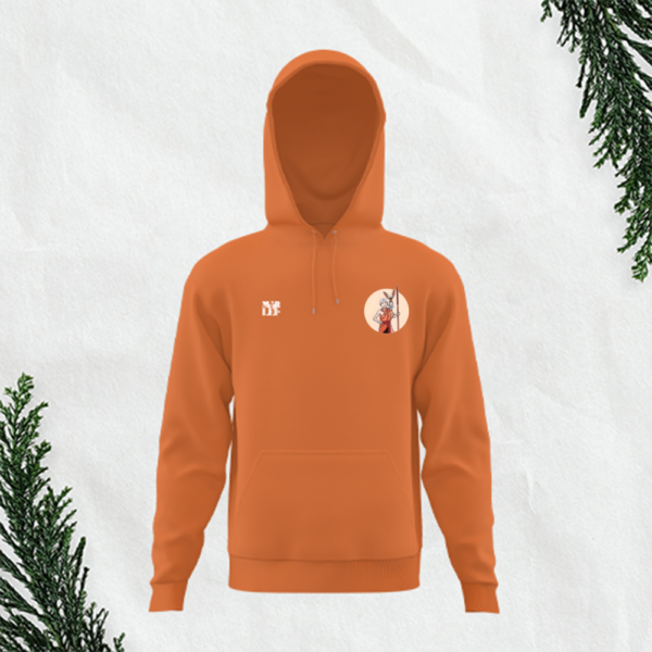 Hoodie Capota Bolsillo Naranja Ang