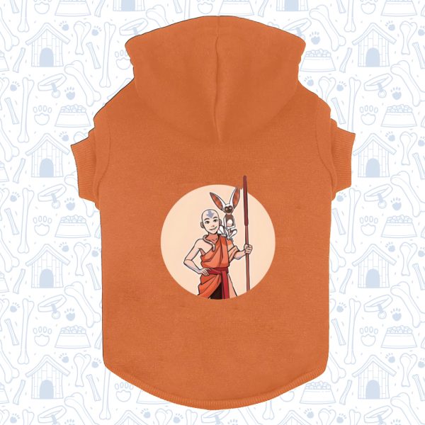 Hoodie Capota Naranja Aaang Mascota