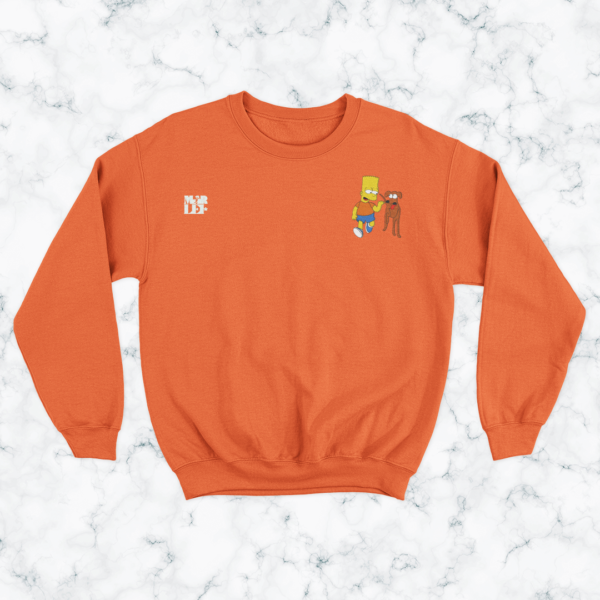 Hoodie Naranja Bart