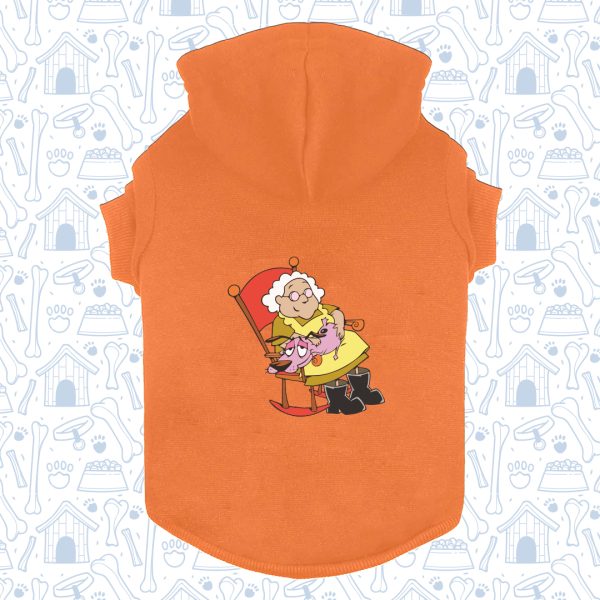 Hoodie Capota Coraje Mascota Naranja2