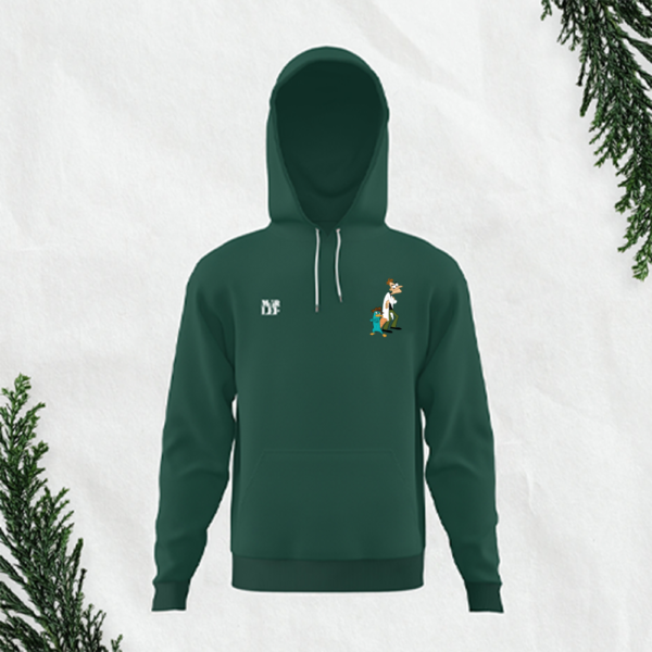 Hoodie Capota Bolsillo Verde-Dufersmish