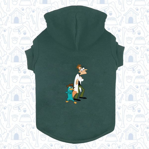 Hoodie Capota Mascota Verde phineas