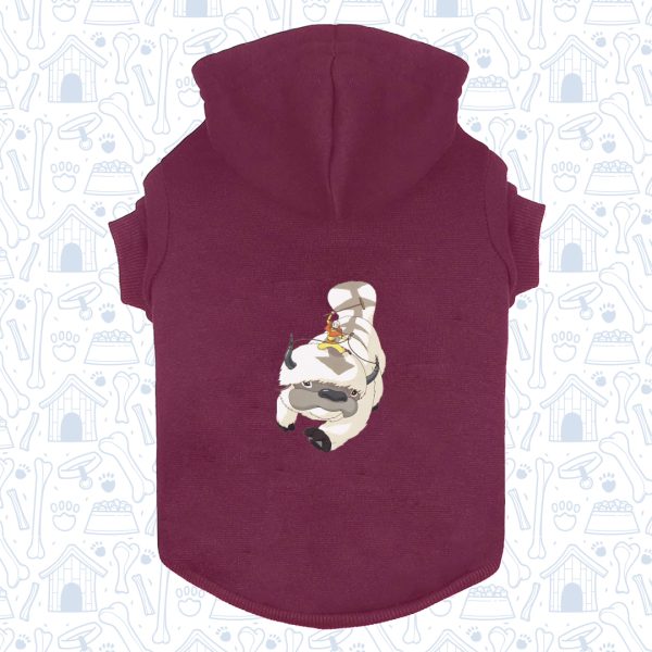 Hoodie Capota Vinotinto Aaang Mascota2