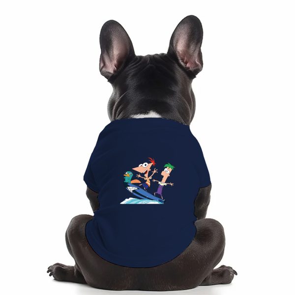 Hoodie Mascota Azul Petroleo phineas2