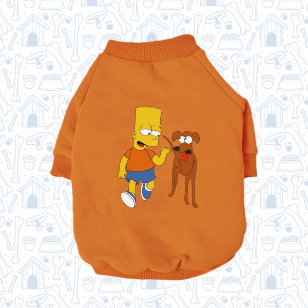 Hoodie Naranja Bart