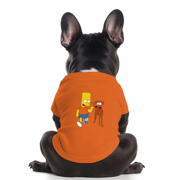 Hoodie Naranja Bart2