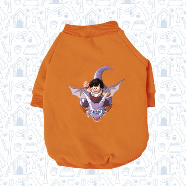 Hoodie sin capota Naranja Gohan.png