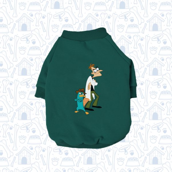 Hoodie Mascota Verde-Dufersmish