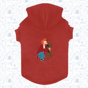 hoodie mascota futurama rojo