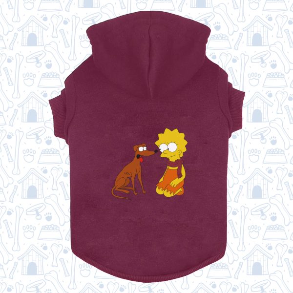 Hoodie Capota Vinotinto Simpson Masco