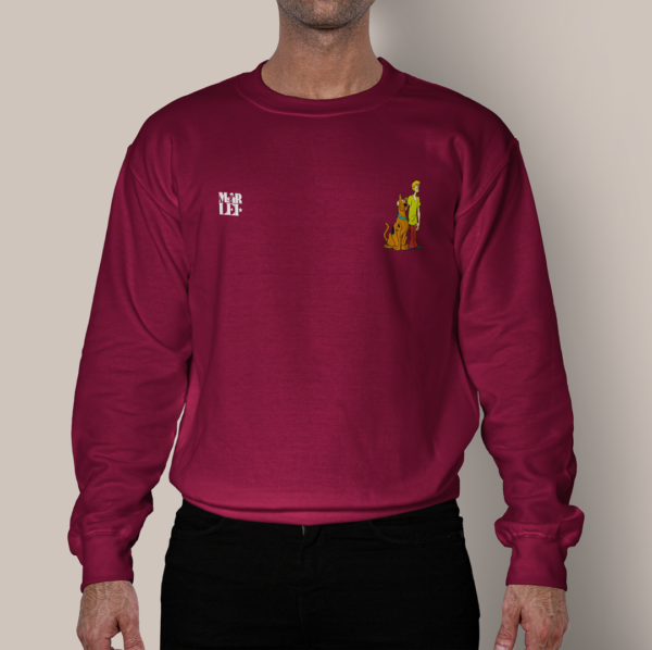 Hoodie Shaggy Vinotinto2